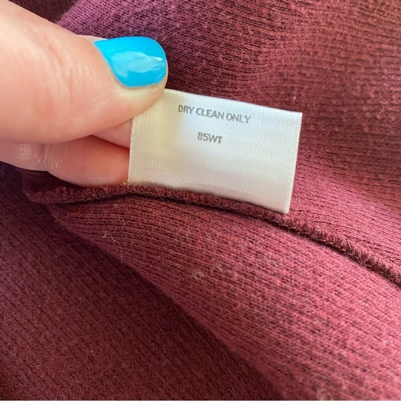 Eileen Fisher Burgundy Red Lambswool Blend Jacket Blazer - Picture 15 of 15